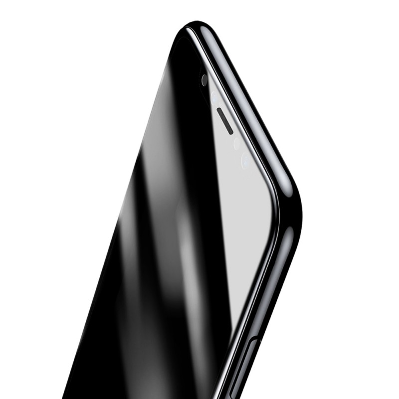 Folie Protectie Baseus 3D iPhone X, iPhone 10 FullCover - Black