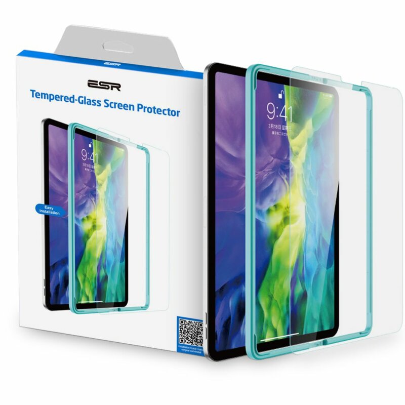 Folie sticla iPad Pro 2018 12.9 A1876/A1983 ESR Tempered Glass 9H, transparenta