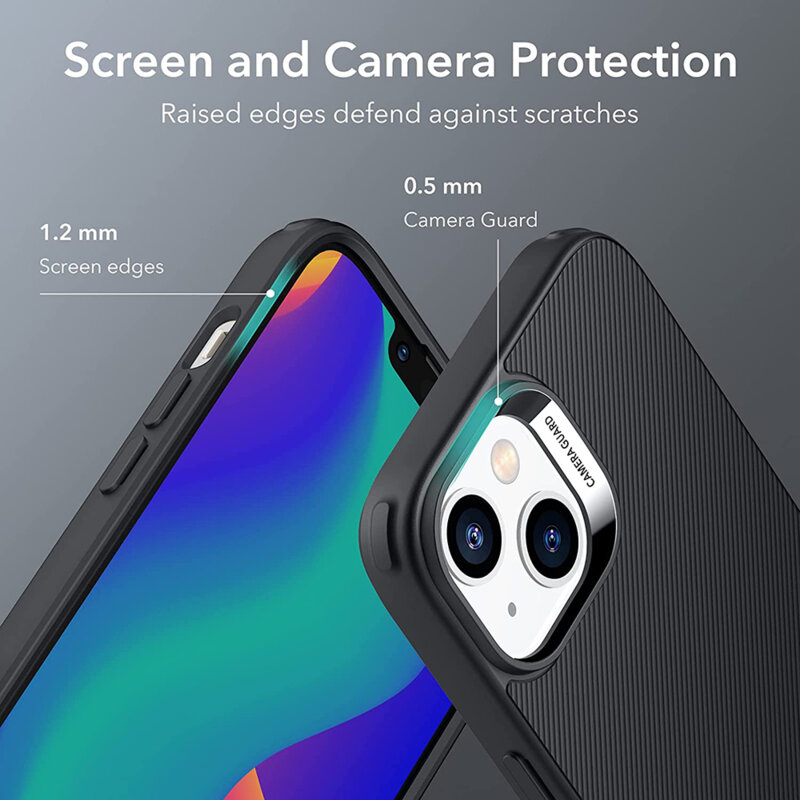 Husa iPhone 13 / iPhone 14 ESR Air Shield Boost Kickstand, negru