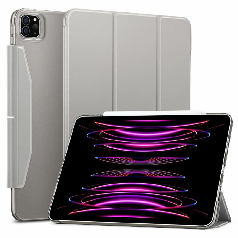 Husa iPad Pro 12.9 (2022) ESR Ascend Trifold, Grey