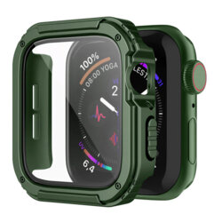 [Pachet 360°] Husa + folie Apple Watch 5 44mm Lito Armor S+, verde