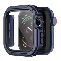 [Pachet 360°] Husa + folie Apple Watch SE 40mm Lito Armor S+, albastru