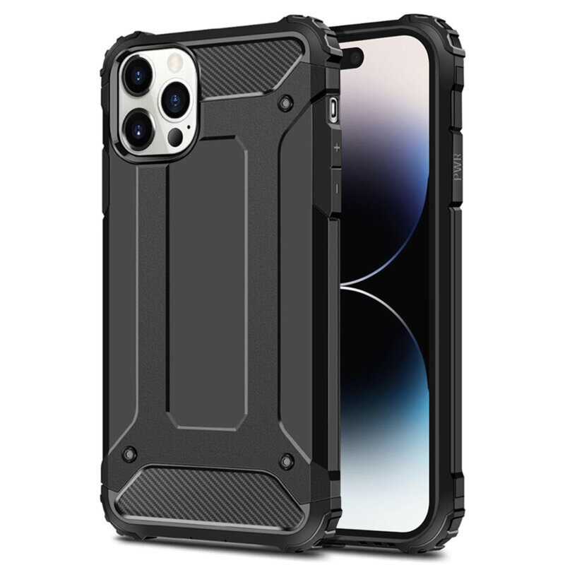 Husa iPhone 14 Pro Techsuit Hybrid Armor, negru