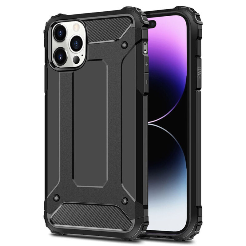 Husa iPhone 14 Pro Max Techsuit Hybrid Armor, negru
