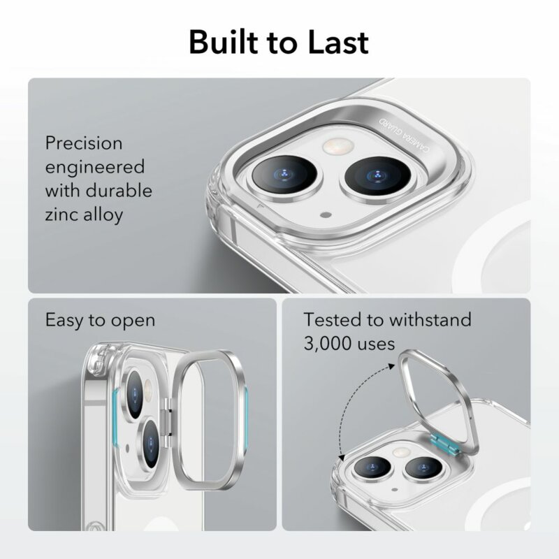 Husa iPhone 14 / iPhone 13 ESR Classic Kickstand HaloLock, transparenta