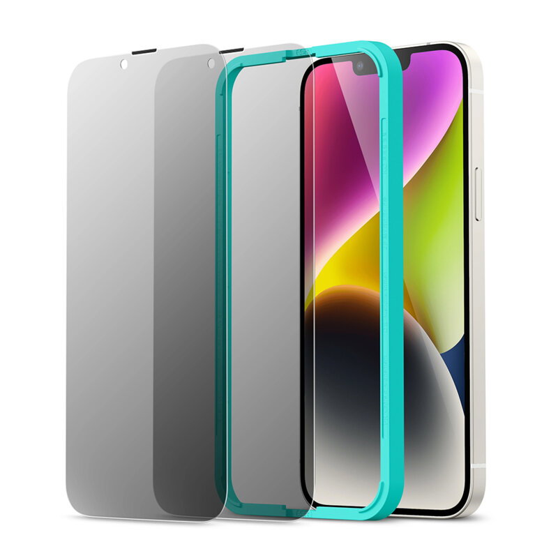 [Pachet 2x] Folie privacy sticla iPhone 13 Pro ESR Screen Shield