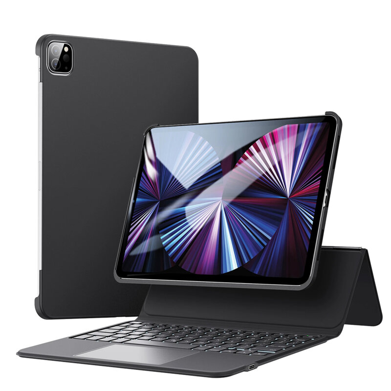 Husa cu tastatura iPad Pro 2020 11.0 A2068/A2230 ESR Ascend Keyboard, negru