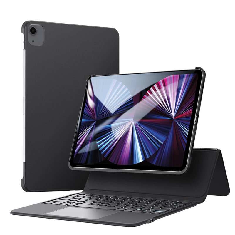Husa cu tastatura iPad Air 5 (2022) ESR Ascend Keyboard, negru