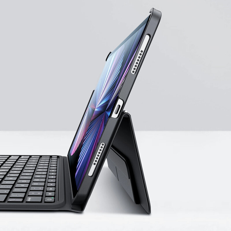 Husa cu tastatura iPad Air 5 (2022) ESR Ascend Keyboard, negru