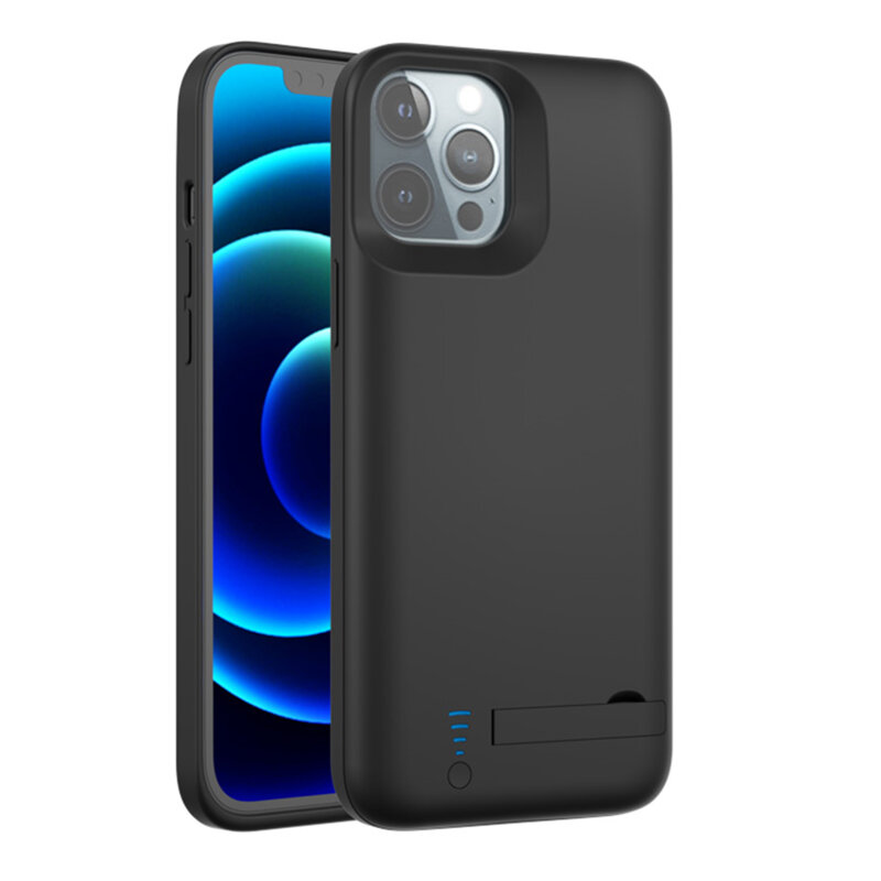 Husa cu baterie iPhone 13 Pro / 13 / 14 Techsuit Power Pro, 5000mAh, negru