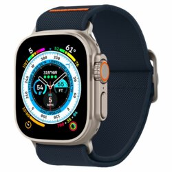 Curea Apple Watch 8 45mm Spigen Fit Lite Ultra, bleumarin