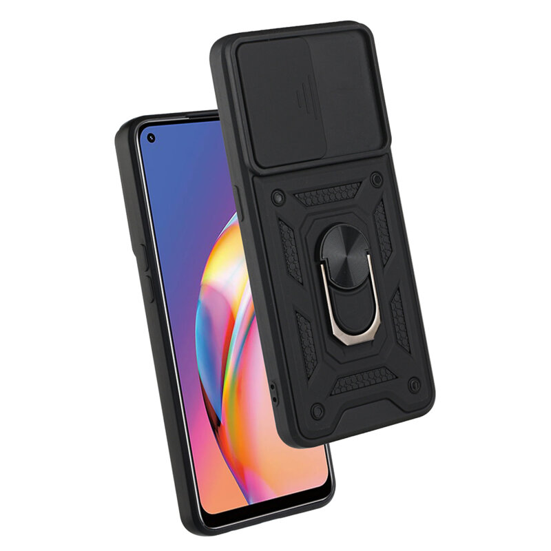Husa Oppo A94 4G protectie camera Techsuit CamShield Series, negru