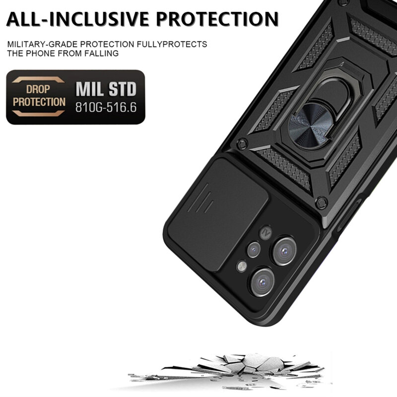 Husa Realme C31 protectie camera Techsuit CamShield Series, negru