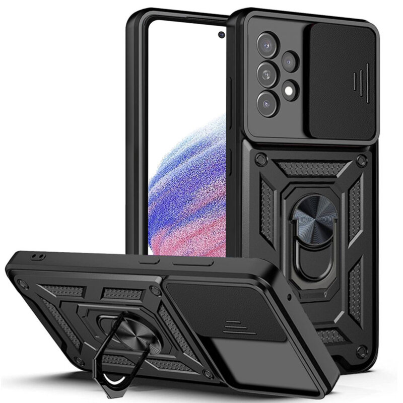 Husa Samsung Galaxy A53 5G protectie camera Techsuit CamShield Series, negru