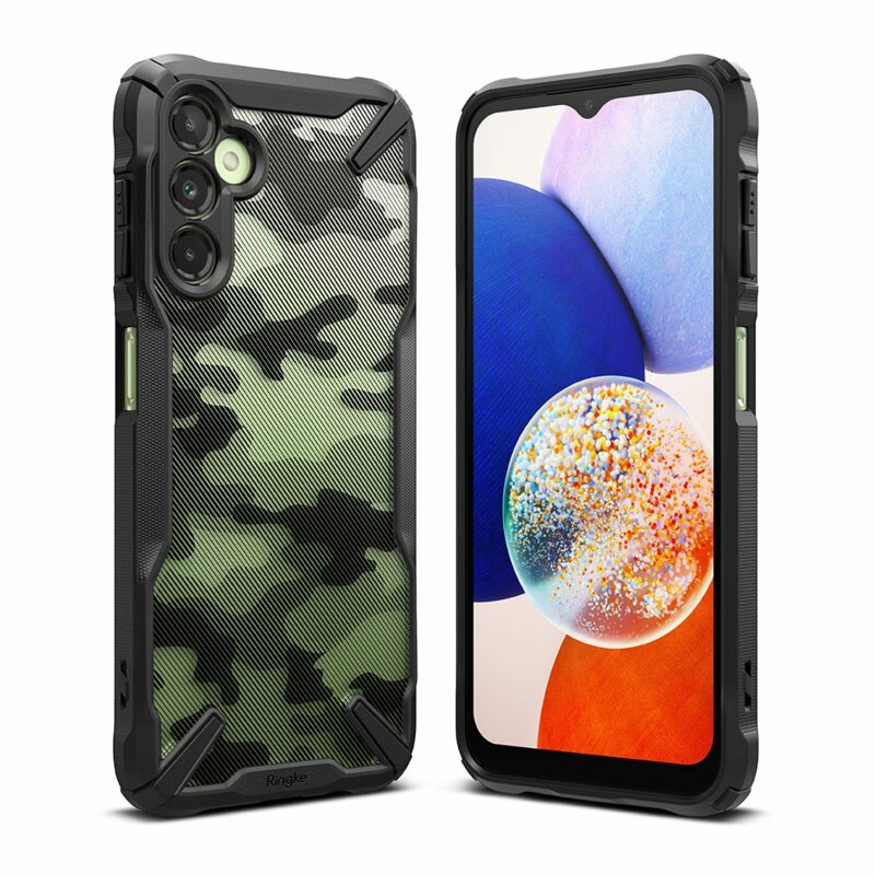 Husa Samsung Galaxy A14 5G Ringke Fusion X Design, camo black
