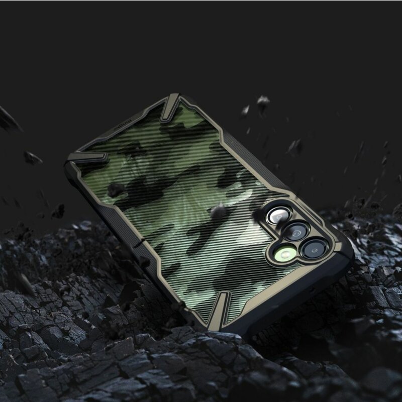 Husa Samsung Galaxy A14 5G Ringke Fusion X Design, camo black