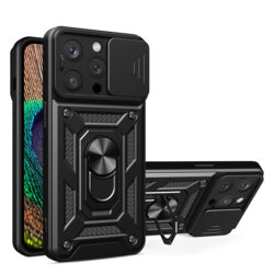 Husa iPhone 14 Pro protectie camera Techsuit CamShield Series, negru