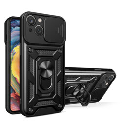 Husa iPhone 14 protectie camera Techsuit CamShield Series, negru