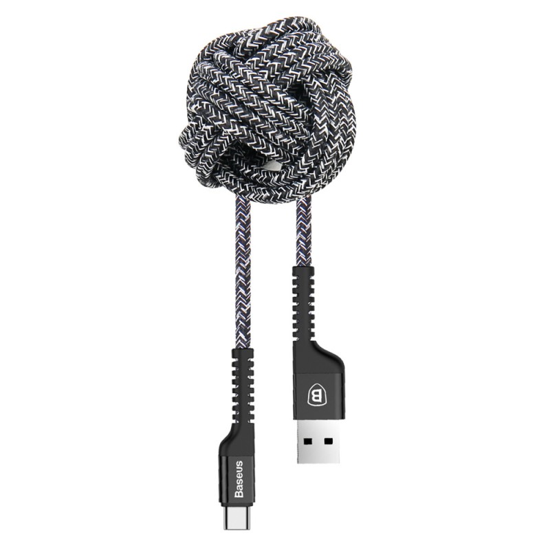 Cablu de date USB-C Baseus Confidant Series - Black