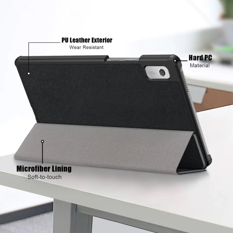 Husa Lenovo Tab M9 9.0 Techsuit FoldPro, negru