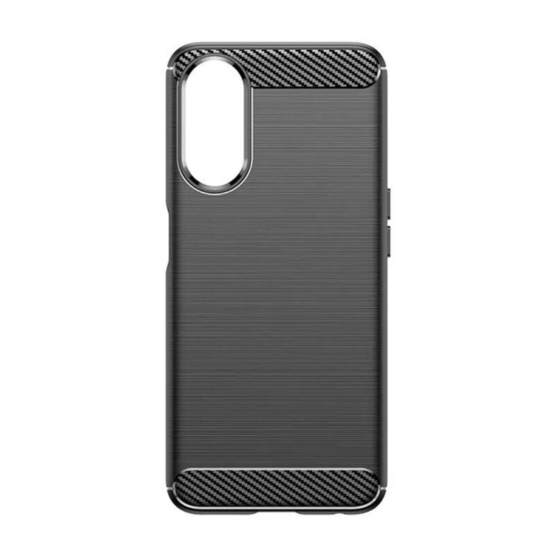Husa Oppo A58 5G Techsuit Carbon Silicone, negru
