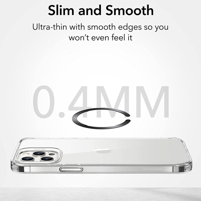 [Pachet 2x] Adaptor MagSafe incarcare wireless ESR HaloLock, negru/gri