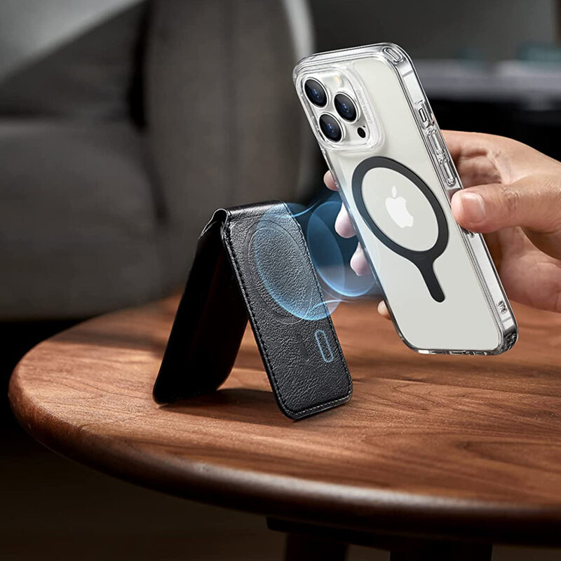 [Pachet 2x] Adaptor incarcare wireless pentru MagSafe ESR HaloLock, negru