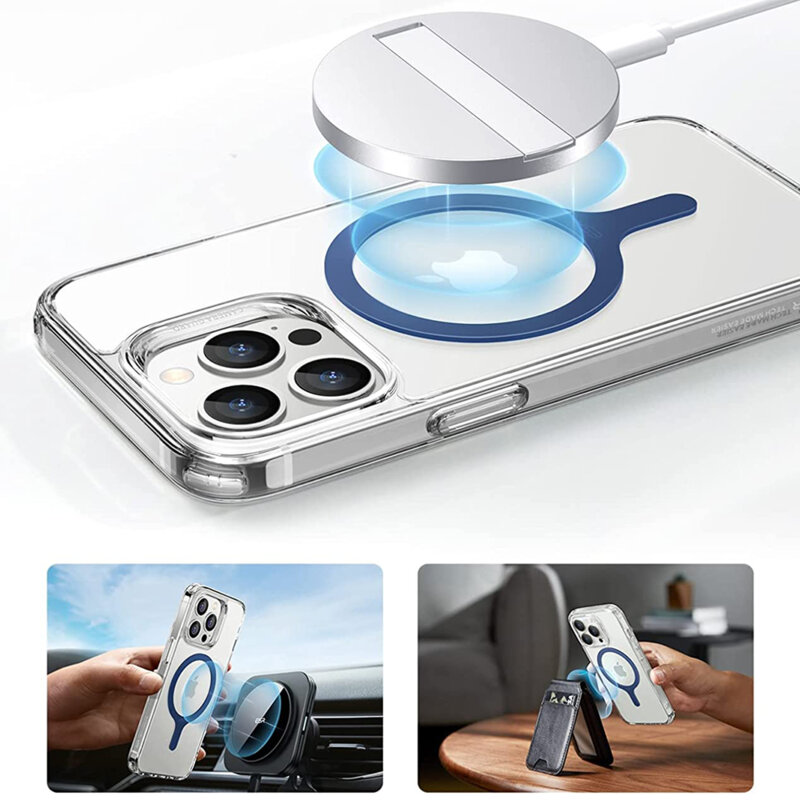 [Pachet 2x] Adaptor incarcare wireless MagSafe ESR HaloLock, albastru