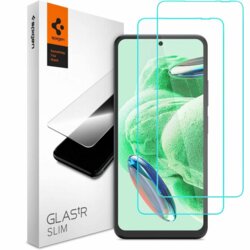 Folie Xiaomi Poco X5 Spigen Glas.tR Slim, transparenta