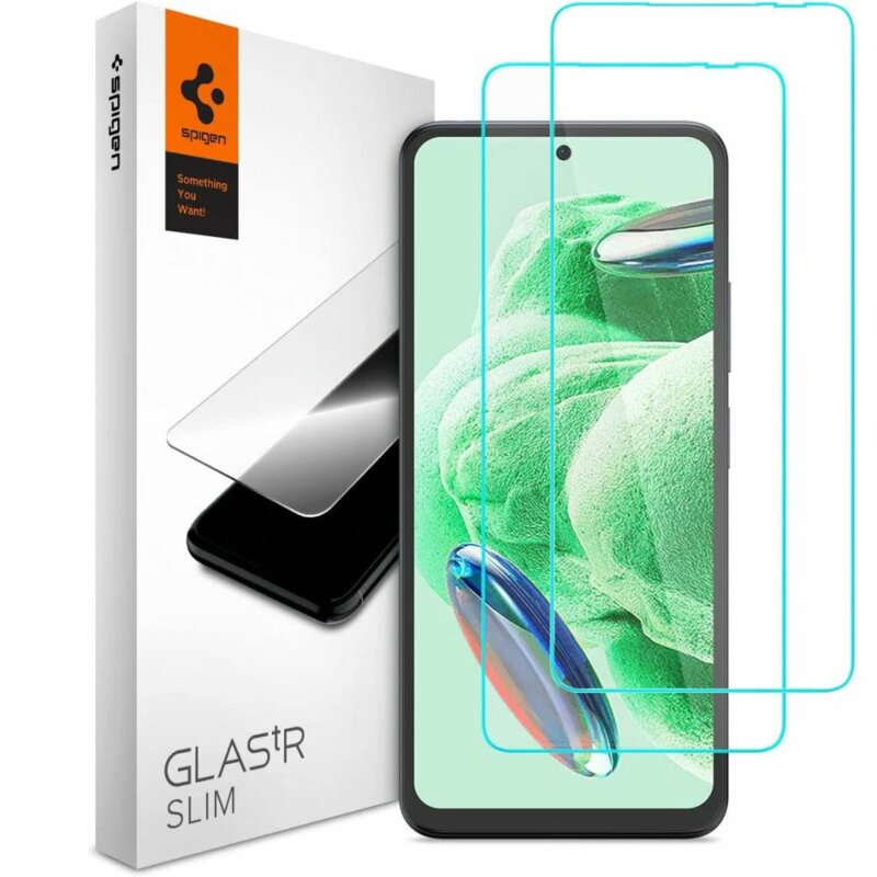 Folie Xiaomi Poco X5 Spigen Glas.tR Slim, transparenta