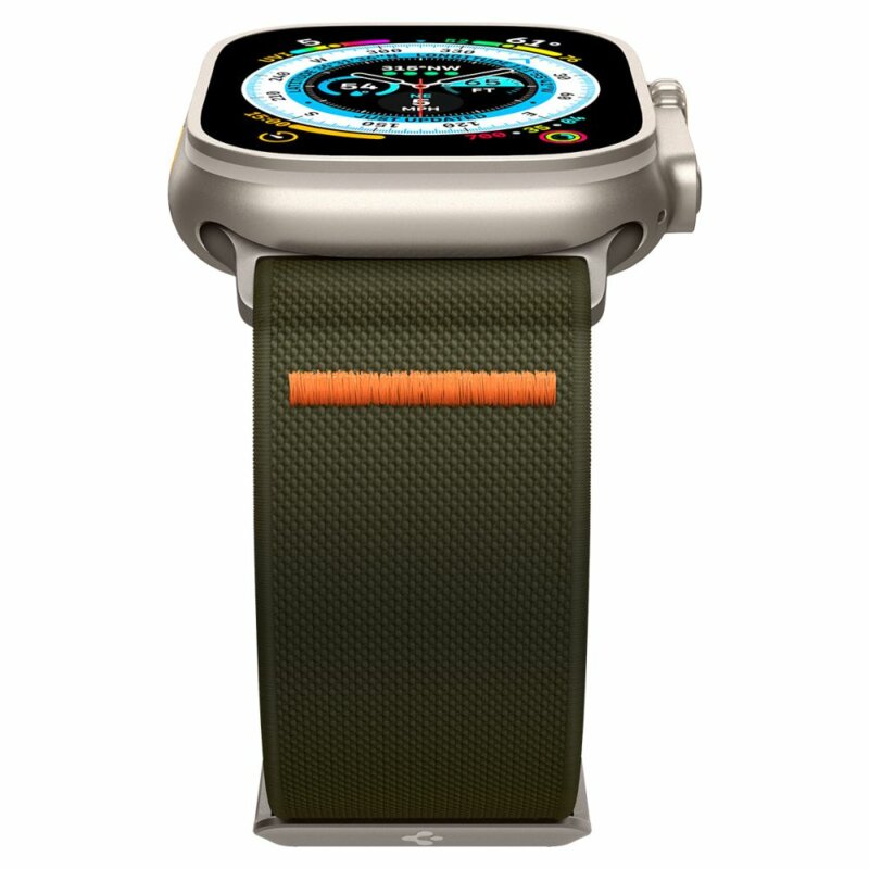 Curea Apple Watch Ultra Spigen Fit Lite Ultra, kaki