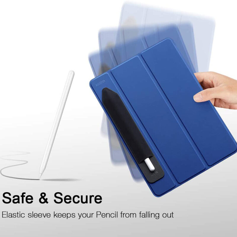 Husa stylus Apple pencil 1st & 2nd gen tip suport ESR, negru