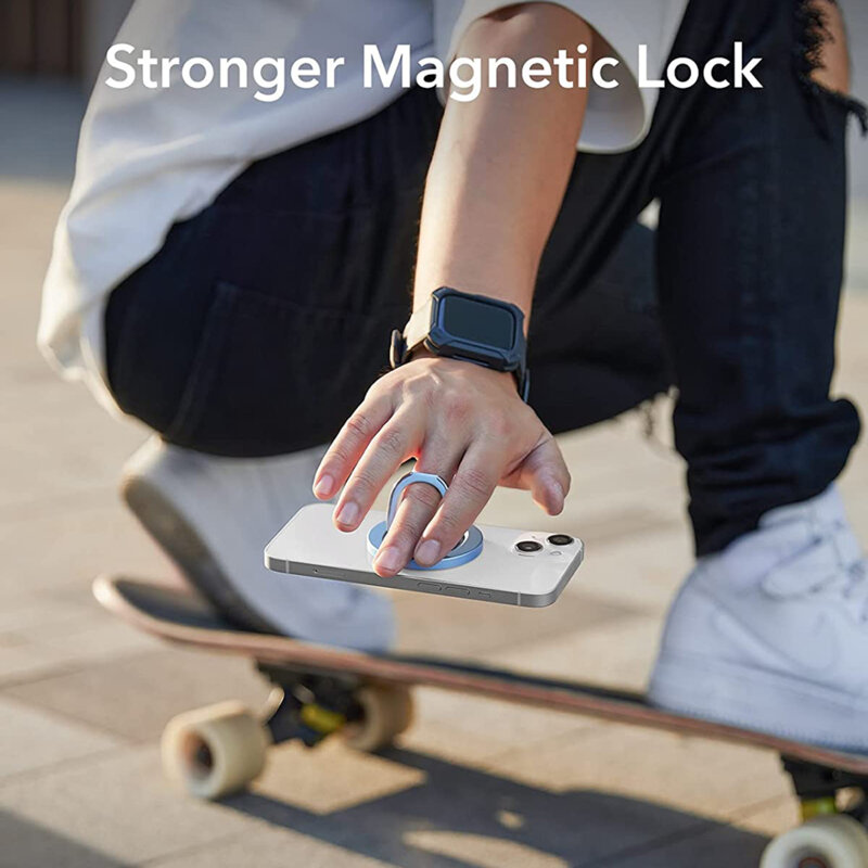 Suport inel iPhone MagSafe ESR HaloLock Ring Stand, bleu