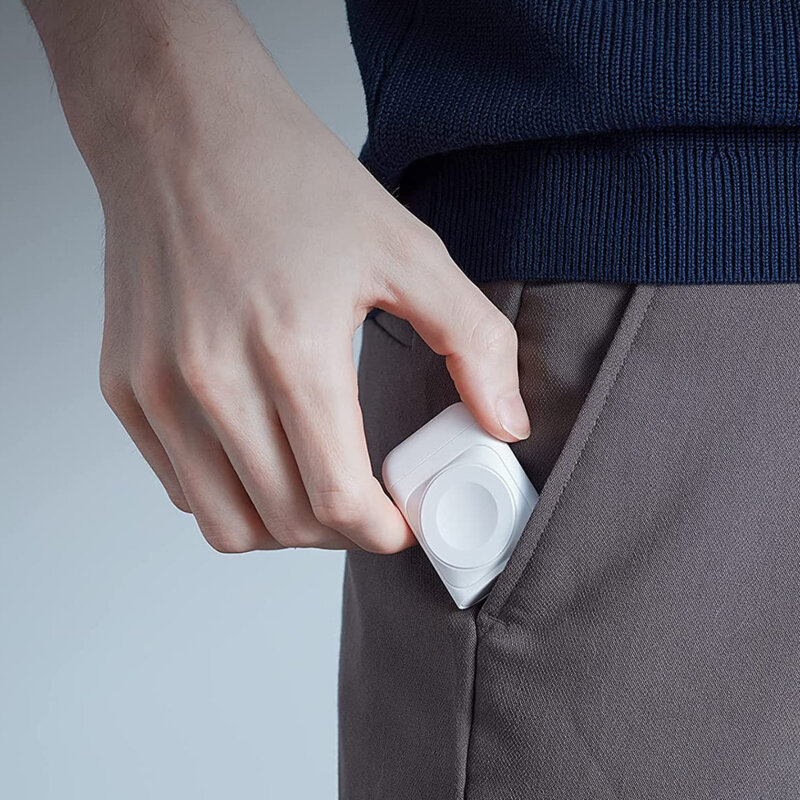 Incarcator wireless portabil pentru Apple Watch ESR, alb