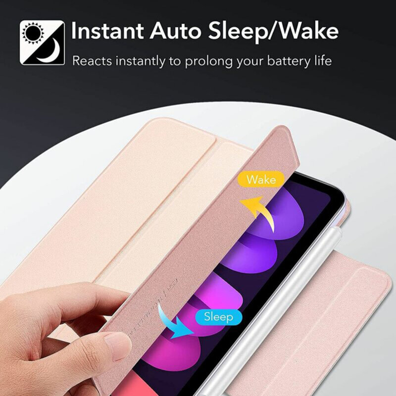 Husa iPad mini 6 (2021) ESR Rebound Magnetic, roz