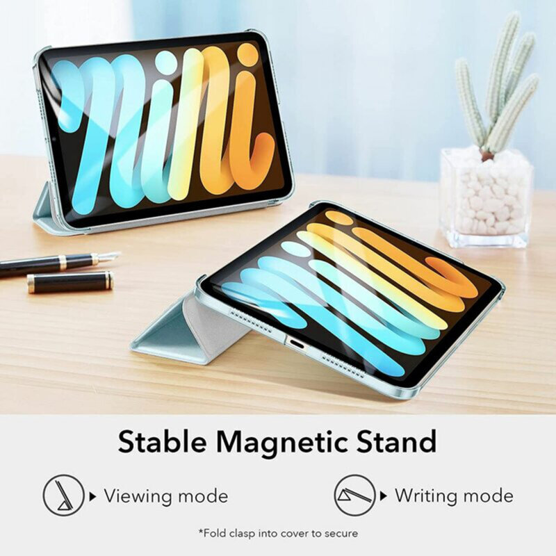 Husa iPad mini 6 (2021) ESR Ascend Trifold, bleu