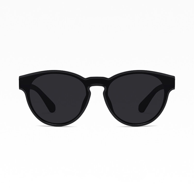 Ochelari soare rotunzi polarizati unisex Techsuit, negru, TR7545