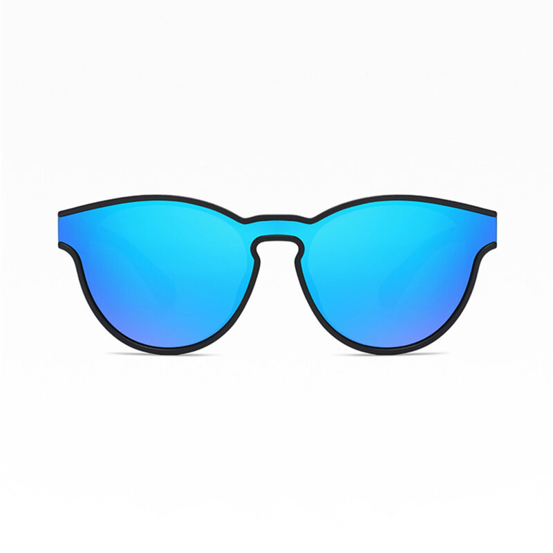 Ochelari soare rotunzi polarizati unisex Techsuit, albastru, TR7545