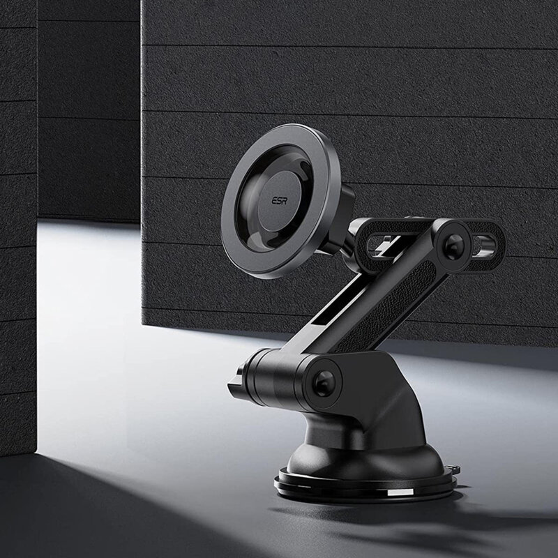 Suport auto MagSafe magnetic bord/parbriz ESR HaloLock, negru