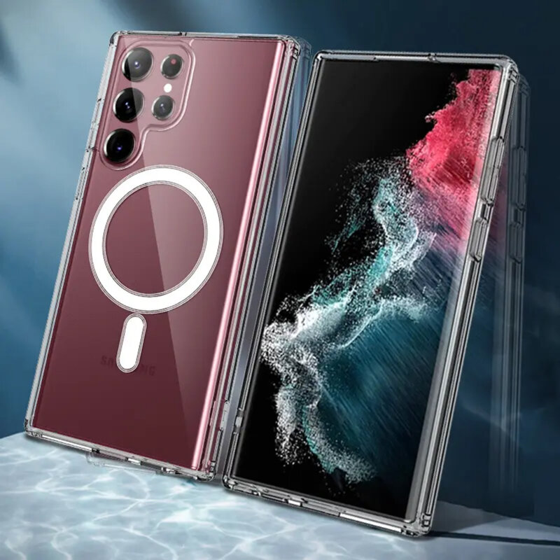 Husa Samsung Galaxy S23 Ultra Techsuit MagSafe Pro, transparenta