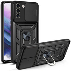 Husa Samsung Galaxy S21 FE 5G protectie camera Techsuit CamShield Series, negru