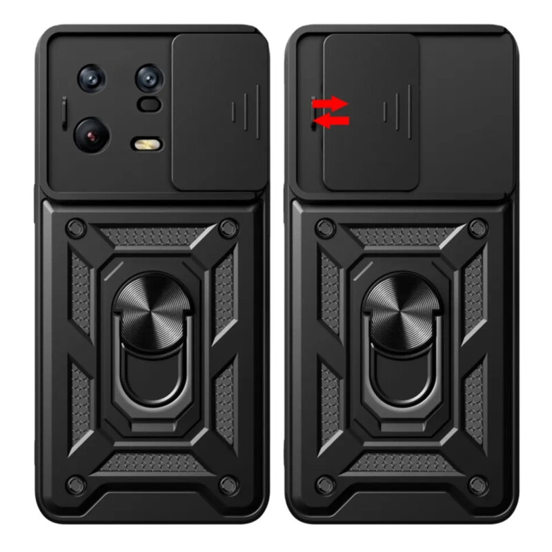Husa Xiaomi 13 Pro protectie camera Techsuit CamShield Series, negru