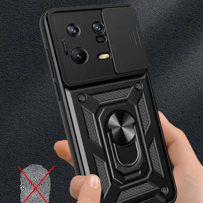 Husa Xiaomi 13 Pro protectie camera Techsuit CamShield Series, negru