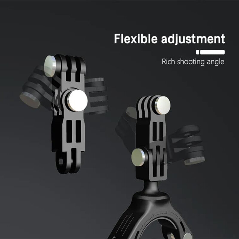 Suport camera GoPro ghidon bicicleta Techsuit, negru, JX-005