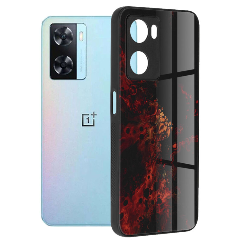 Husa OnePlus Nord N20 SE Techsuit Glaze, Red Nebula