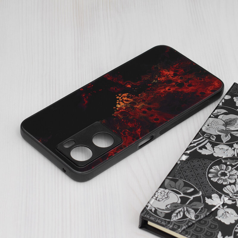 Husa OnePlus Nord N20 SE Techsuit Glaze, Red Nebula
