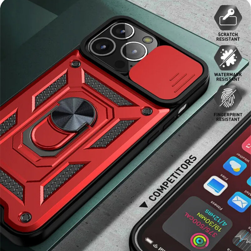 Husa iPhone 12 Pro protectie camera Techsuit CamShield Series, negru