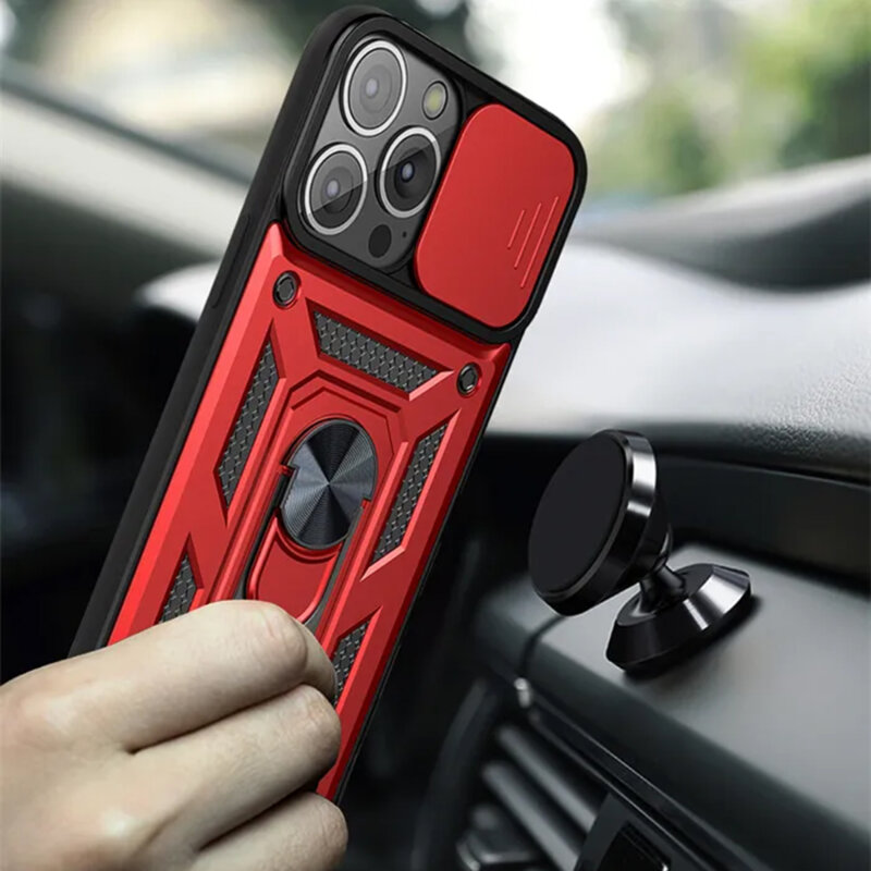 Husa iPhone 12 Pro protectie camera Techsuit CamShield Series, negru