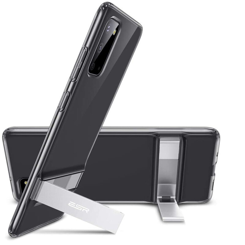Husa Samsung Galaxy S20 5G ESR Air Shield Boost Kickstand, transparenta
