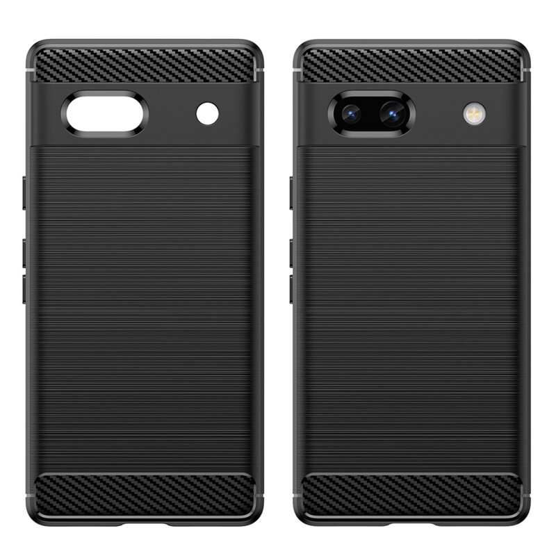Husa Google Pixel 7a Techsuit Carbon Silicone, negru